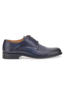 Scarpe Stringate Vera Pelle Blu Pittarello Plus 623