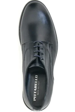 Scarpe Stringate Vera Pelle Nera Pittarello 77201