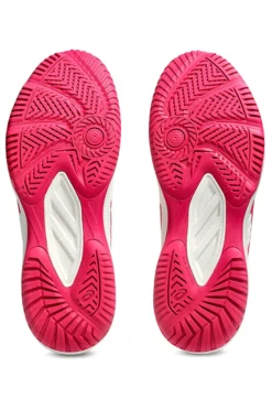 Scarpe Tennis Padel bianche con dettagli rosa leggere e traspiranti Asics COURT SLIDE 4