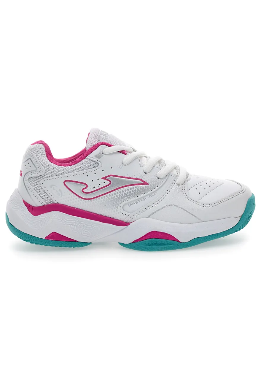 Scarpe tennis padel bianche con dettagli rosa Joma Master 1000 JR 2532