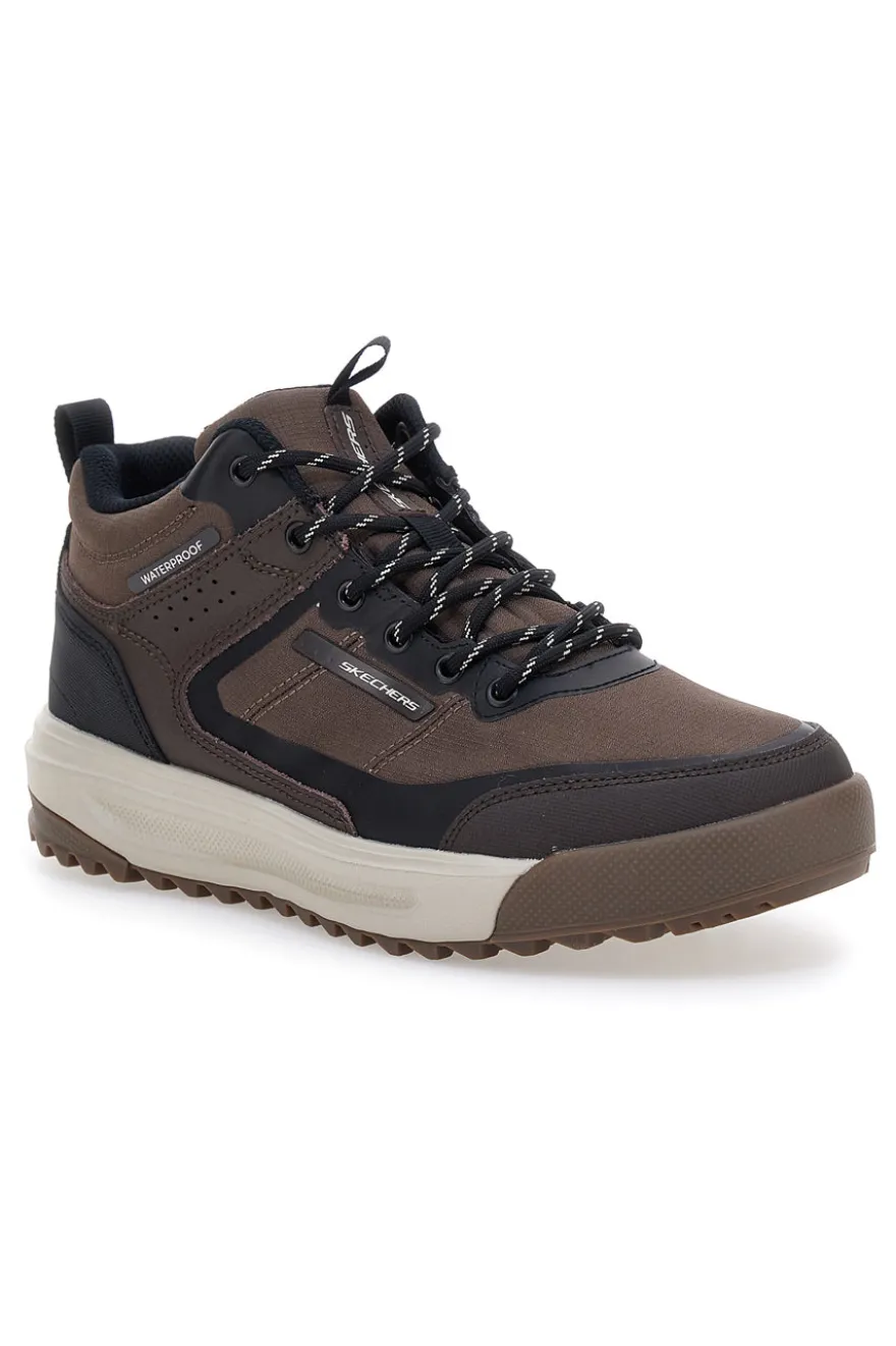 Scarponcini marroni impermeabili con memory foam Skechers Urban Street Hiker