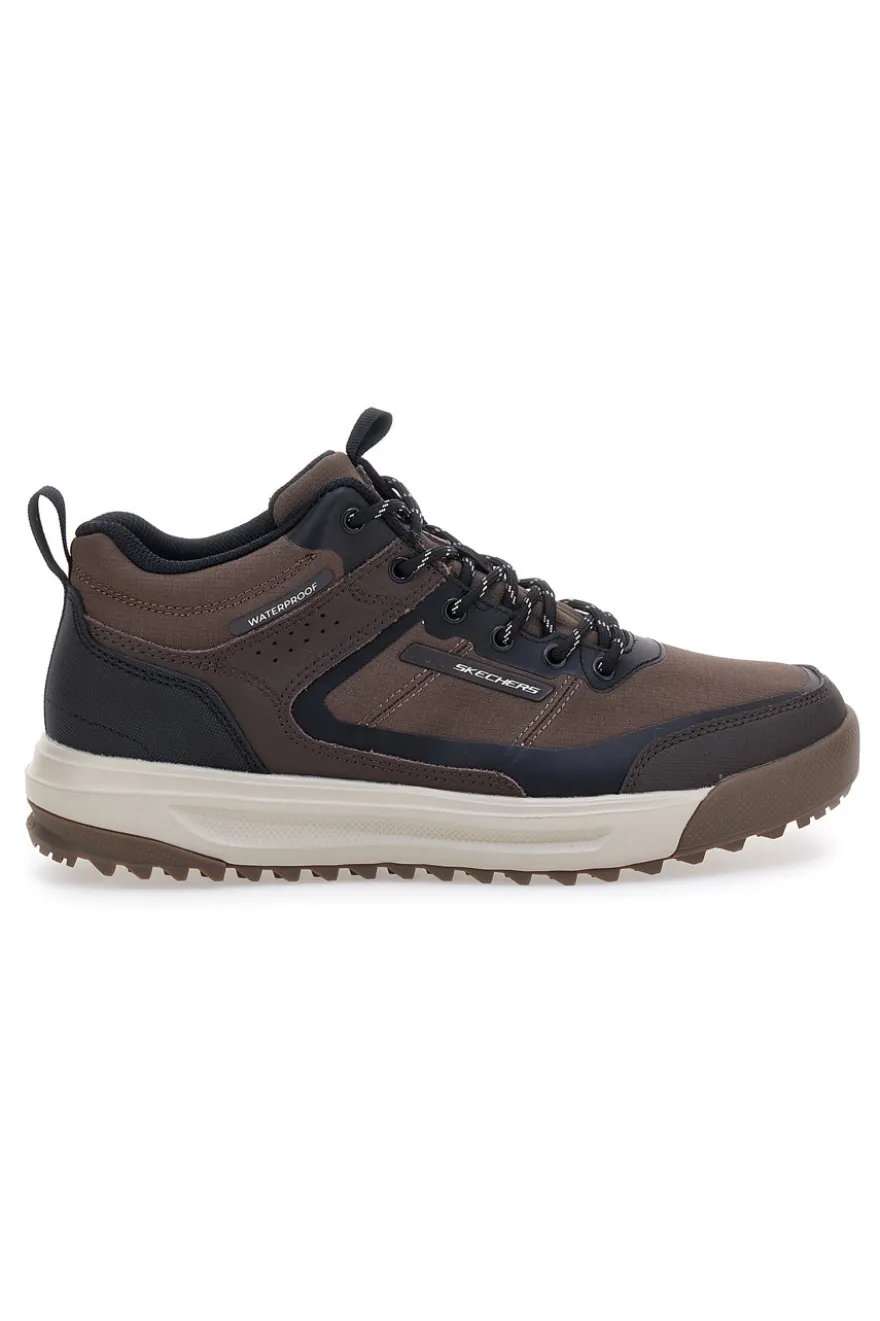 Scarponcini marroni impermeabili con memory foam Skechers Urban Street Hiker