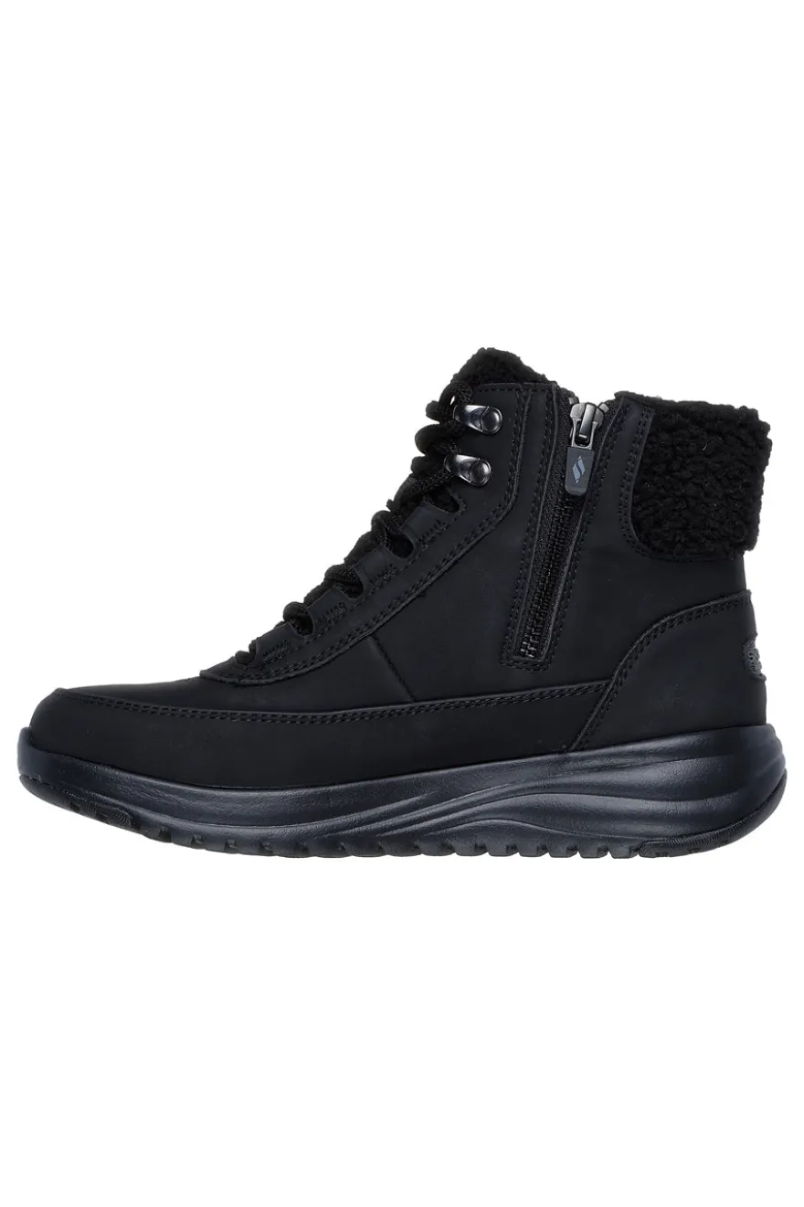 Scarponcino waterproof nero con pelo Skechers On-the-GO Stellar - Alpine Adventure
