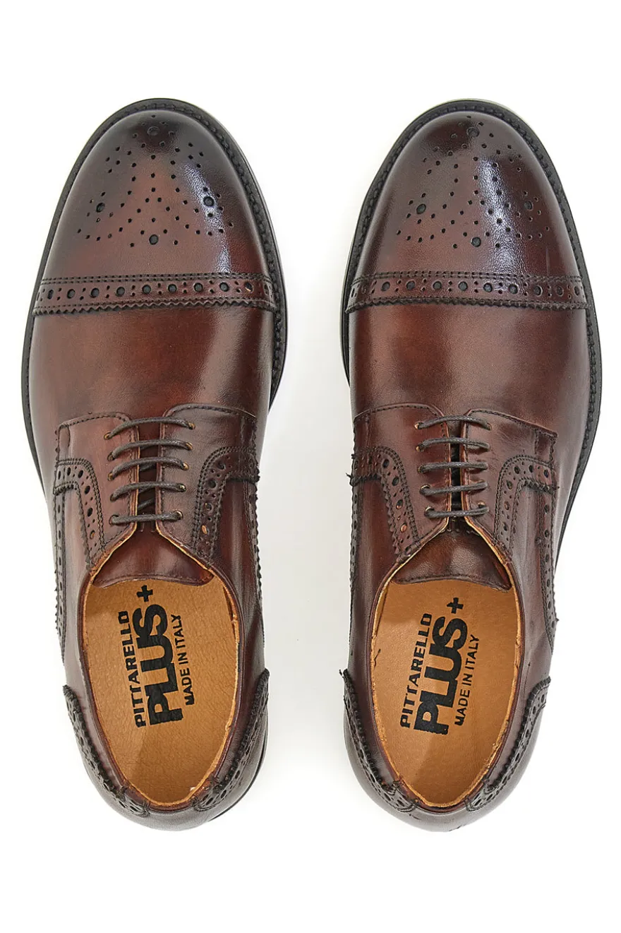 Schnürschuhe Echtleder Holz Pittarello Plus 611