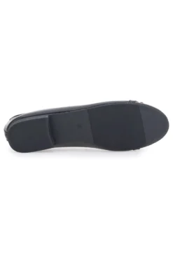 Schwarze Ballerinas mit Zierkette The First IDE172