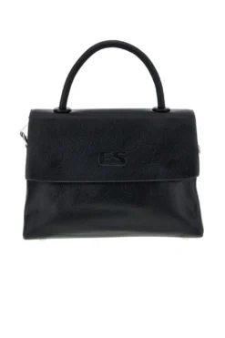 Schwarze Handtasche mit Schulterriemen Emma spagnesi PU8901