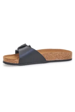 Schwarze Hausschuhe mit Band, hergestellt in Italien PITTARELLO TIERRA 335A21030SR