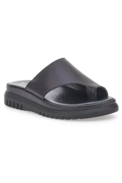Schwarze Hausschuhe mit hoher Sohle und breitem Band Pittarello Love 32441926