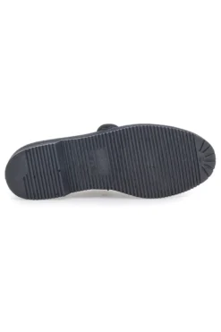 Schwarze Hausschuhe mit Klettverschluss Terry 20