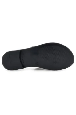 Schwarze Hausschuhe mit Metallic-Einsätzen Plocadi MAT16