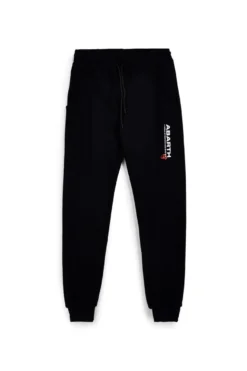 Schwarze Jogginghose mit Kordelzug und Logo Abarth AH001PA