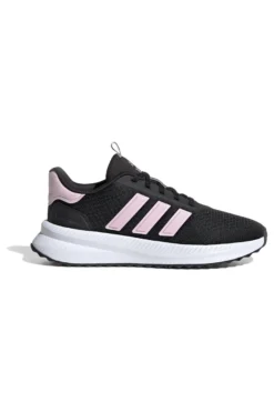 Schwarze Laufschuhe mit rosa Streifen aus atmungsaktivem Mesh Adidas X_PLRPATH