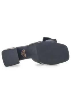 Schwarze Pantoletten mit Absatz Laura Biagiotti 8510