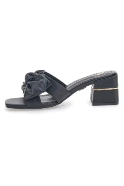 Schwarze Pantoletten mit Absatz Laura Biagiotti 8510