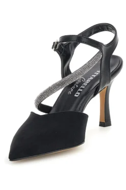 Schwarze Pumps mit Riemchen Pittarello couture 65302