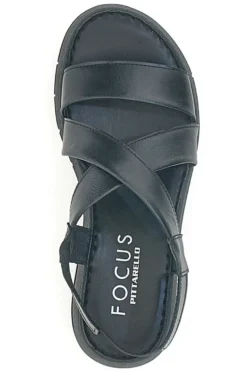 Schwarze Sandalen mit elastischer Rückseite und Plateau PITTARELLO FOCUS 3316124