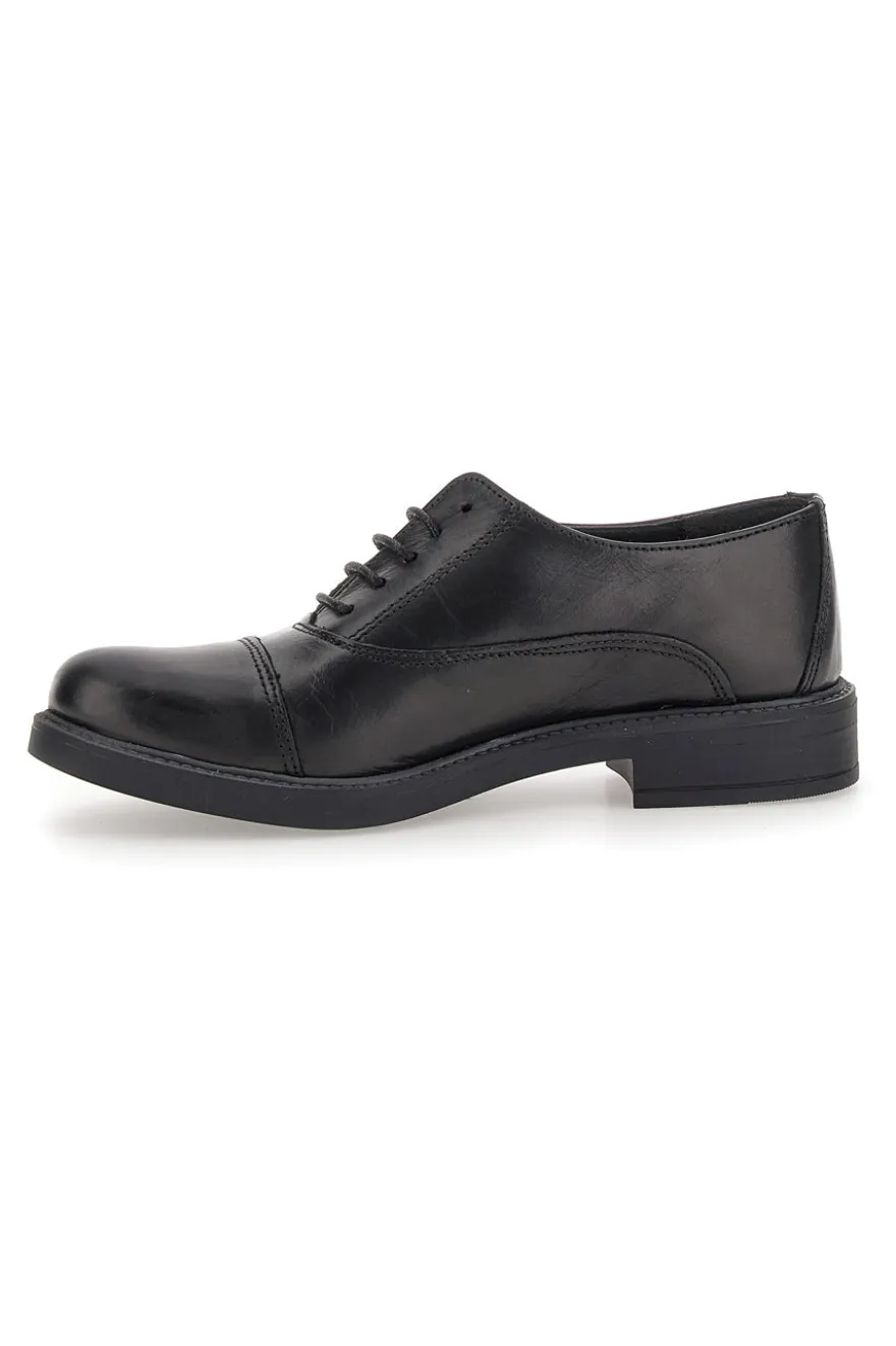 Schwarze Schnürschuhe aus echtem Leder PITTARELLO ELITE 73