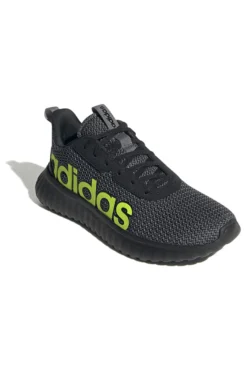 Schwarze Schuhe mit Mesh-Obermaterial und kontrastierendem Logo Adidas Kaptir Base