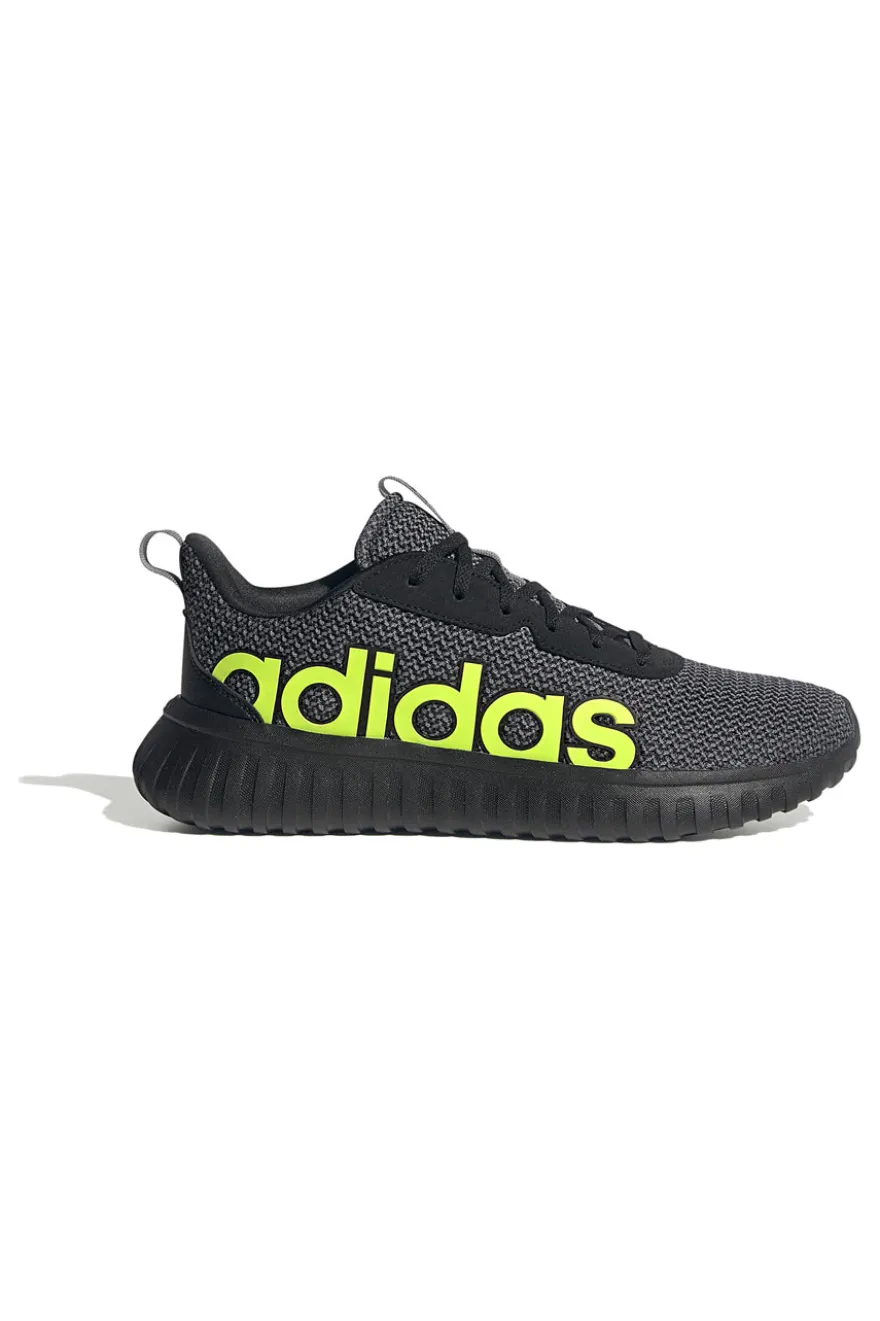 Schwarze Schuhe mit Mesh-Obermaterial und kontrastierendem Logo Adidas Kaptir Base