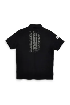 Schwarzes Kurzarm-Poloshirt Abarth AH24SS152