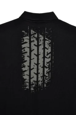 Schwarzes Kurzarm-Poloshirt Abarth AH24SS152