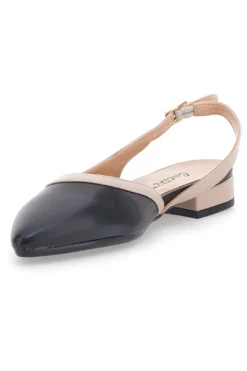 Schwarze Slingback-Ballerinas Pittarello Couture 6011