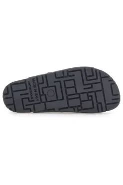 Schwarze Slipper mit doppelter Schnalle, Lederinnensohle und rutschfester Sohle Pittarello Green Walk 335CF20630SR
