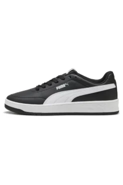 Schwarze Sneaker mit weißem Profil Court Classic Clean Puma