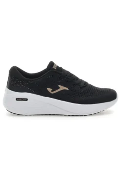 Schwarze Sneakers mit goldenen Details Joma C Dama Lady 2501