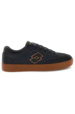 Schwarze Sneakers mit Ledersohle Lotto EQUIPO AMF II LTH