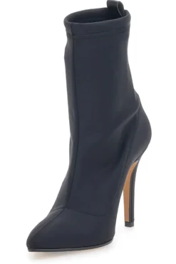 Schwarze Sockenstiefelette mit Pittarello-Absatz 4390