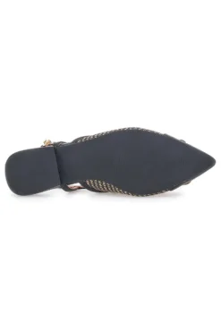 SCHWARZE SPITZE SLINGBACK-BALLERINAS MARIELLA BURANI 51089