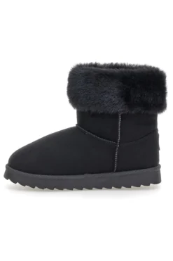 Schwarze Stiefeletten „Love“ PK1643A von Pittarello mit Pelzbesatz