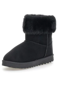 Schwarze Stiefeletten „Love“ PK1643A von Pittarello mit Pelzbesatz