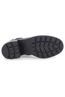 Schwarze Stiefeletten mit breitem Absatz und elastischen Einsätzen Pittarello Kapsel BT24286006