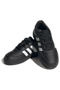 Schwarze Turnschuhe mit weißen Streifen Adidas Breaknet 2.0