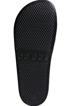 Schwarz-weiße Adidas Adilette Aqua Hausschuhe