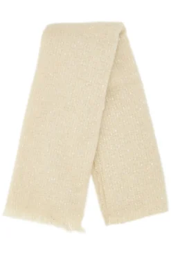 Sciarpa beige calda e morbida con paillettes Gianmarco Venturi CLASS 65471