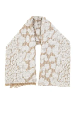 Sciarpa beige con fantasia animalier Gianmarco Venturi CLASS 65470