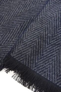 Sciarpa blu fantasia spigata calda Roncato 46,003,02
