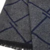 Sciarpa grigia fantasia geometrica double face Roncato 46,003,18