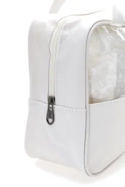 Set beauty bianco con inserti trasparenti Coveri BERNA 099