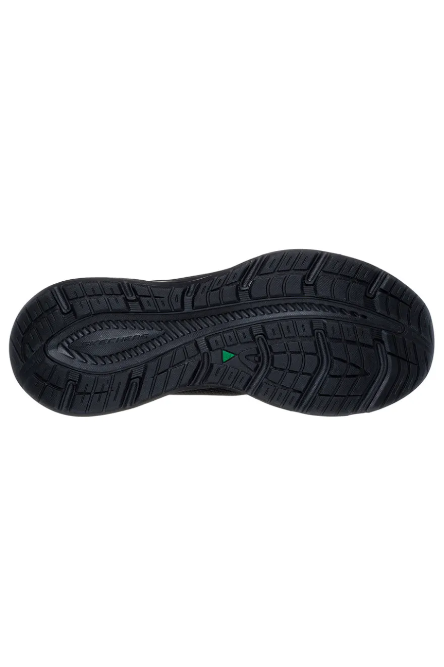 Skechers Edgeride Rekze – Schwarze Mesh-Sneaker mit Memory-Schaum