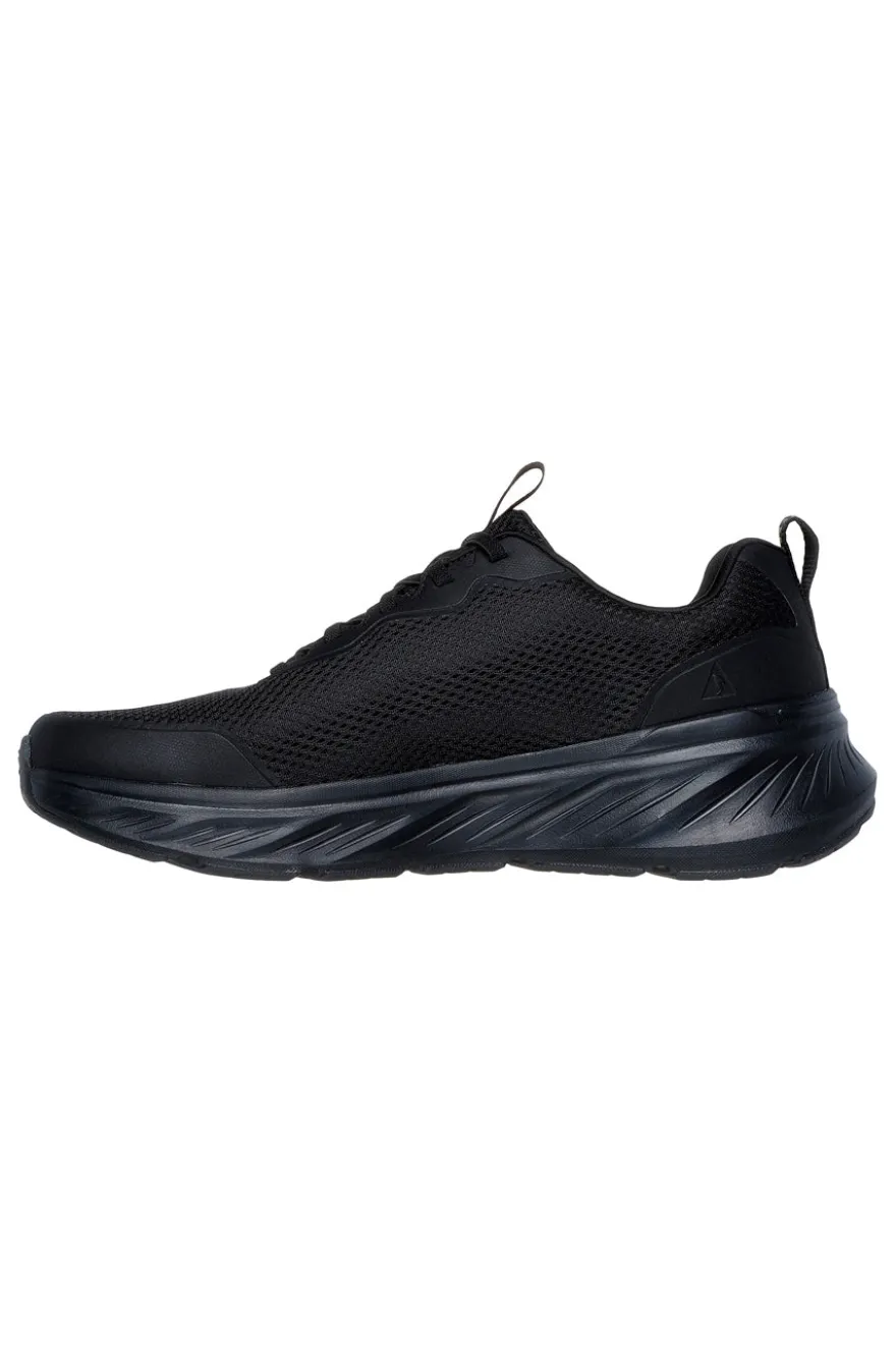 Skechers Edgeride Rekze – Schwarze Mesh-Sneaker mit Memory-Schaum