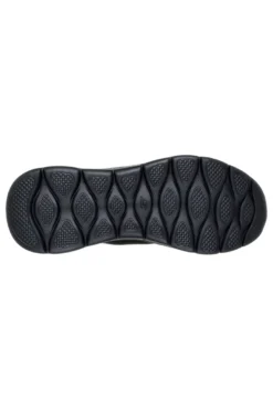Skechers GO WALK FLEX SMOOTH MOTION – flexible schwarze Slip-On-Sneaker