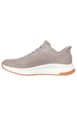 Skechers Slip-ins Taupe Sneakers: BOBS Squad 4 – Grundausstattung