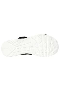 Skechers Uno – Summer Stand2 Vegane schwarze Sandalen mit Klettverschluss