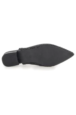 Slingback da donna nere traforate con tacco basso Le Havre GZ2405273