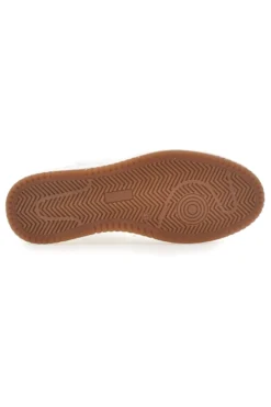 Sneaker bianca in vera pelle con dettagli blu Pittarello Plus S10
