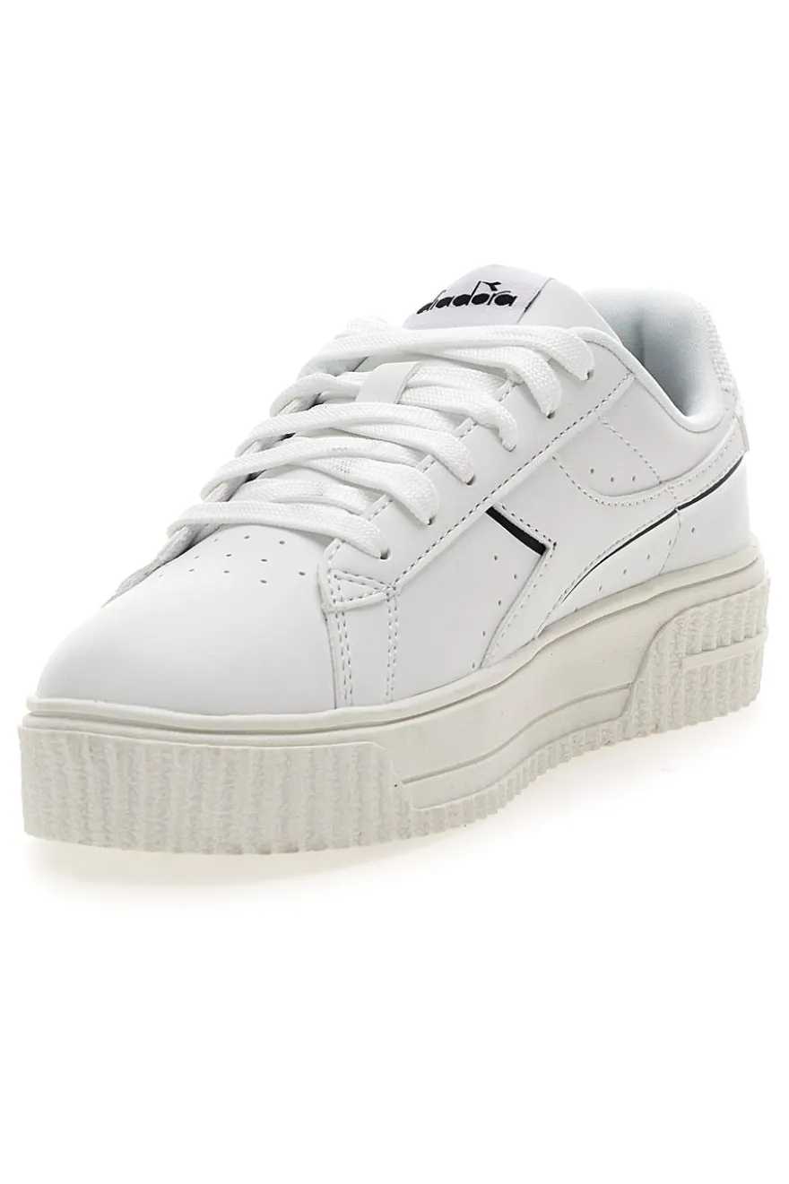 Sneaker da donna bianche con platform Diadora Jace Double Wn